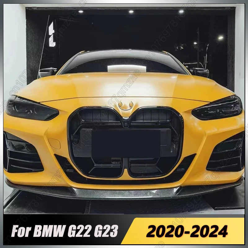 Dual Line Style Car Front Bumper Grills For BMW 4 Series G22 G23 430i 435i M440i 2020-2024 Kidney B