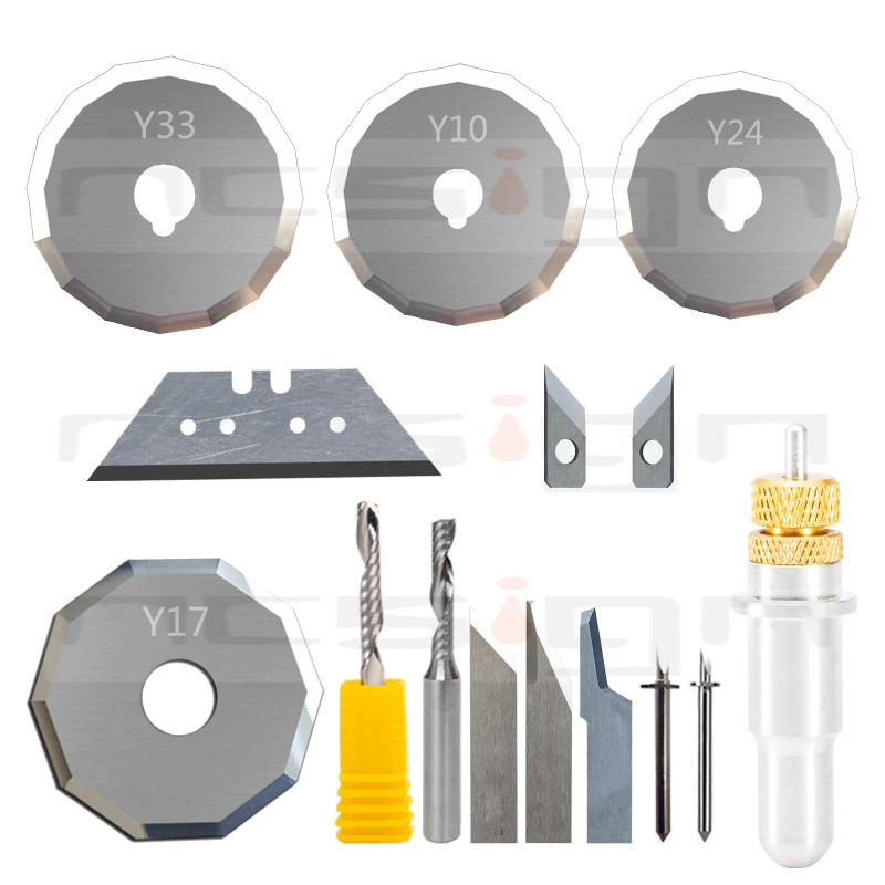 10PCS SINAJET Cutter Oscillating Knife Rotary Blades Y10 Y17 Y24 Y33 N17-05 N19 N19-10 N19-11 N73 J