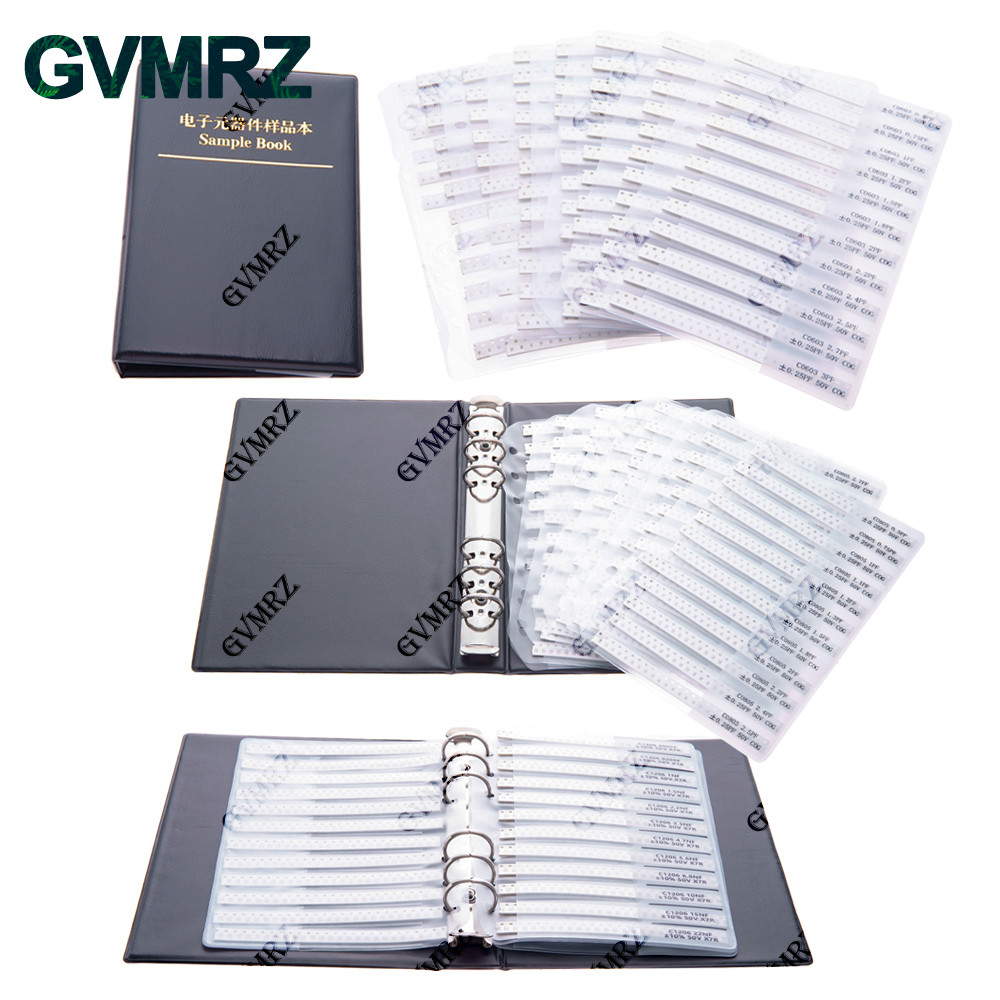 Capacitors Kit SMD Capacitor Sample Book 0201 0402 0603 0805 1206 Assortment Pack DIY