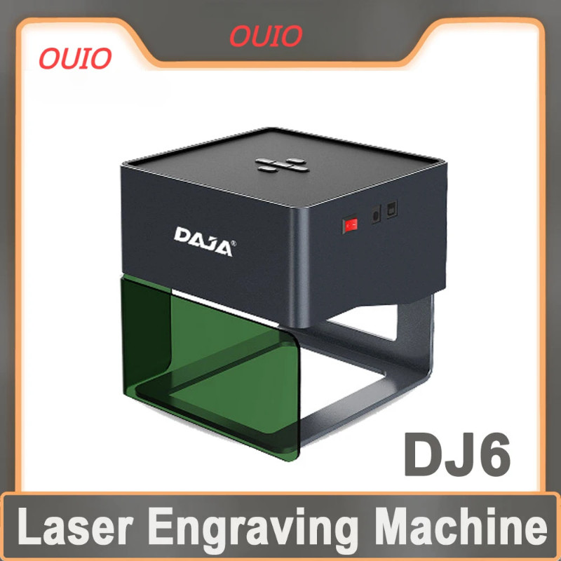 OUIO Laser Engraver CNC Diy DJ6 Laser Engraving Machine 3000mw Fast Mini Logo Mark Printer Cutter W
