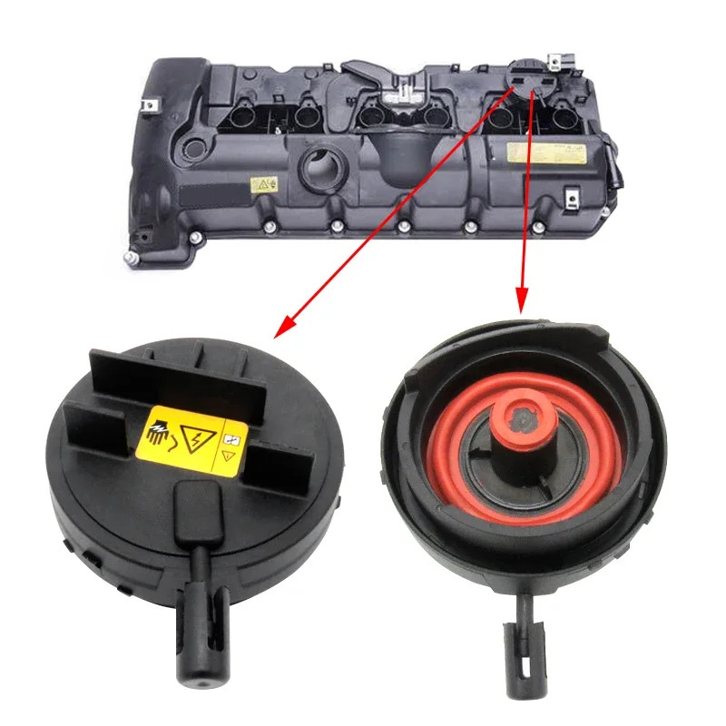Engine Block Breather Valve Cap Membrane Replace for BMW 1 3 5 6 7 3.0L X1 X3 X5 Z4 E61 E81 E89 E85