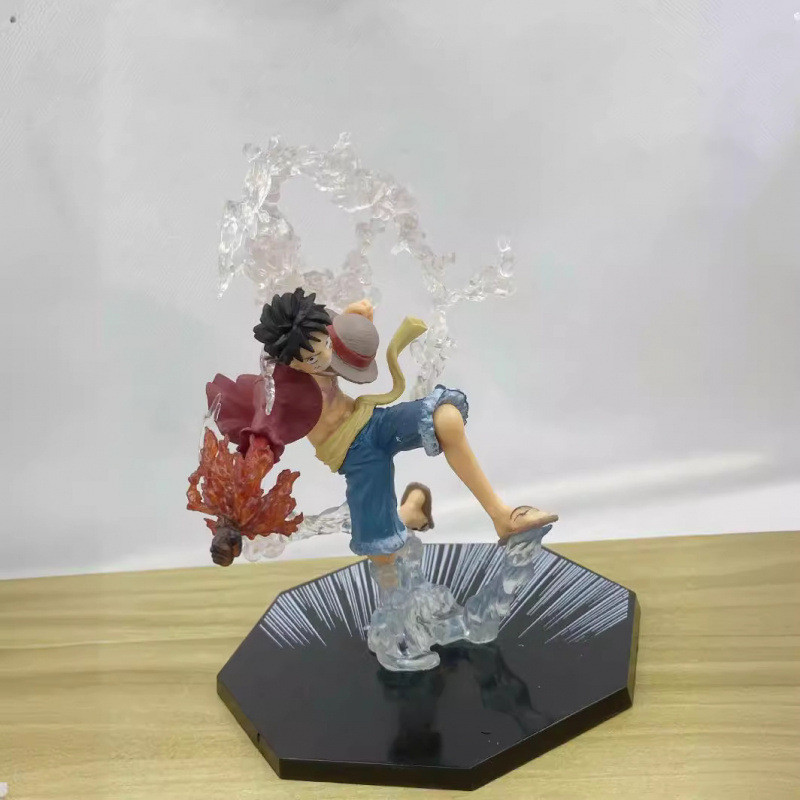 #ของเล่น# One Piece Fire Fist Luffy กำปั้นใหญ่ Luffy Luffy Series ภาพเคลื่อนไหวชุดเครื่องประดับตัวเ