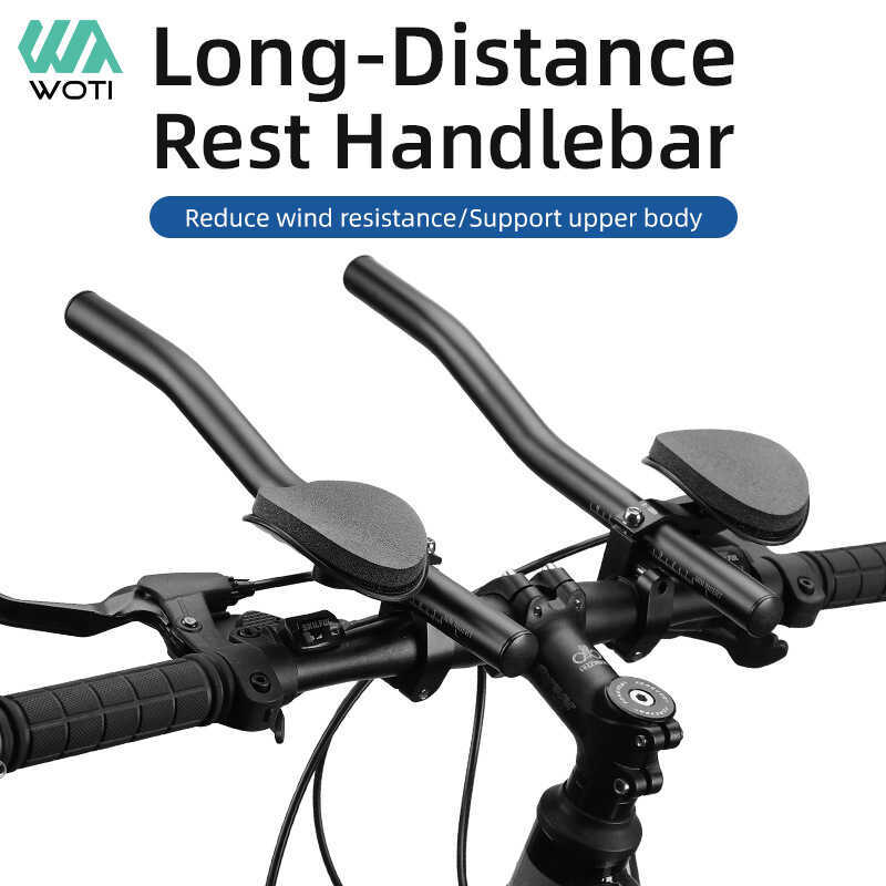 จักรยานอลูมิเนียม Frosted Rest Handlebar ทางไกล Handlebar จักรยานเสือหมอบจักรยานเสือภูเขา REST Handl
