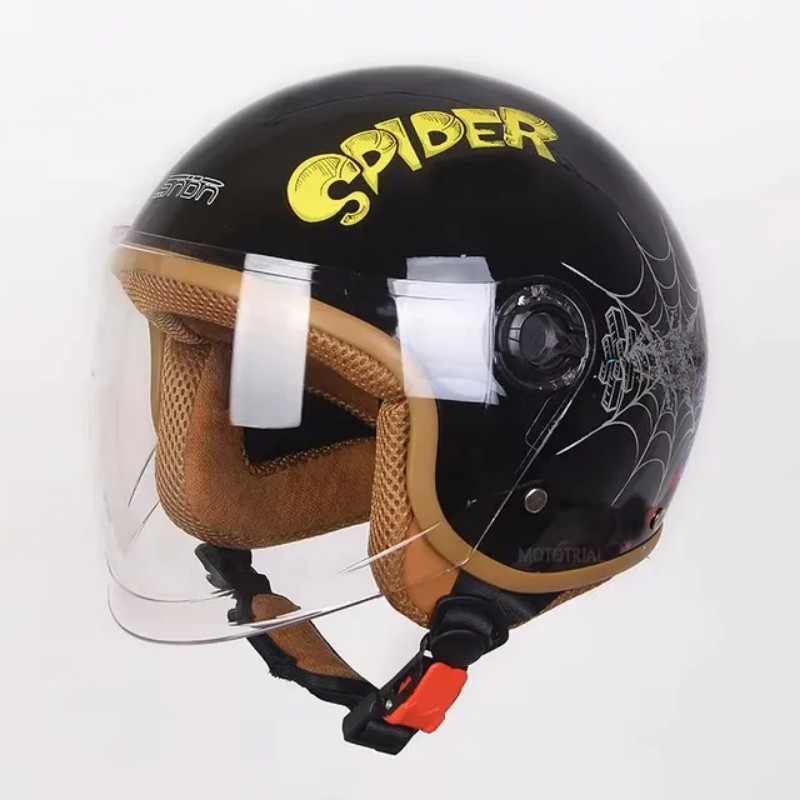 Cartoon Kids Motorcycle Helmet Motorbike Children Full Face Helmet Boy Girls Protective Cycling Sco