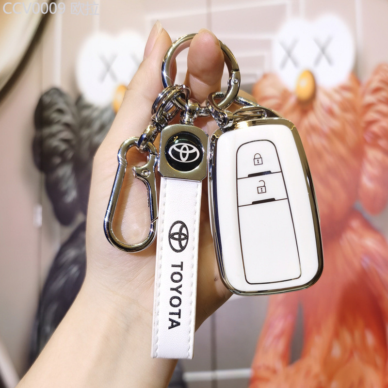 【2024-2025】 เหมาะสำหรับ Toyota Rongfang RV4 ฝาครอบกุญแจ Prado CHR Camry Veranda Asia Dragon Yize Le