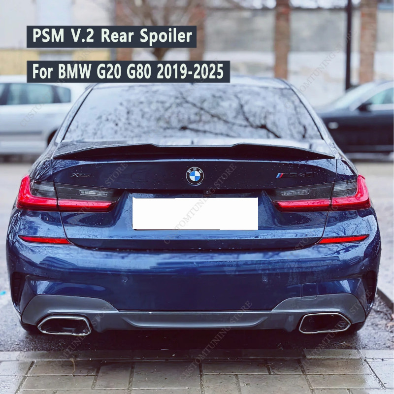 For BMW G20 G80 PSM Style High Kick Trunk Spoiler 3 Series 320i 320d 330i 330d M340 M3 2019-2025 Re