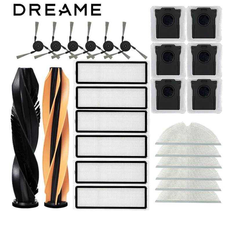 C Dreame D20 Pro Plus / D20 Pro Accessories Main Brush Hepa Filter Dust Mop Cloth Replacement Parts