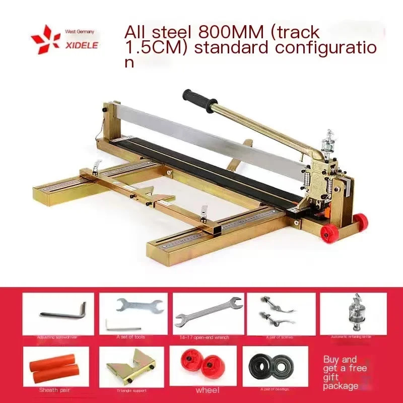 New Tile Cutting Machine Manual Push Knife Floor Tile Hand-held Thickened Professional Floor Cutter