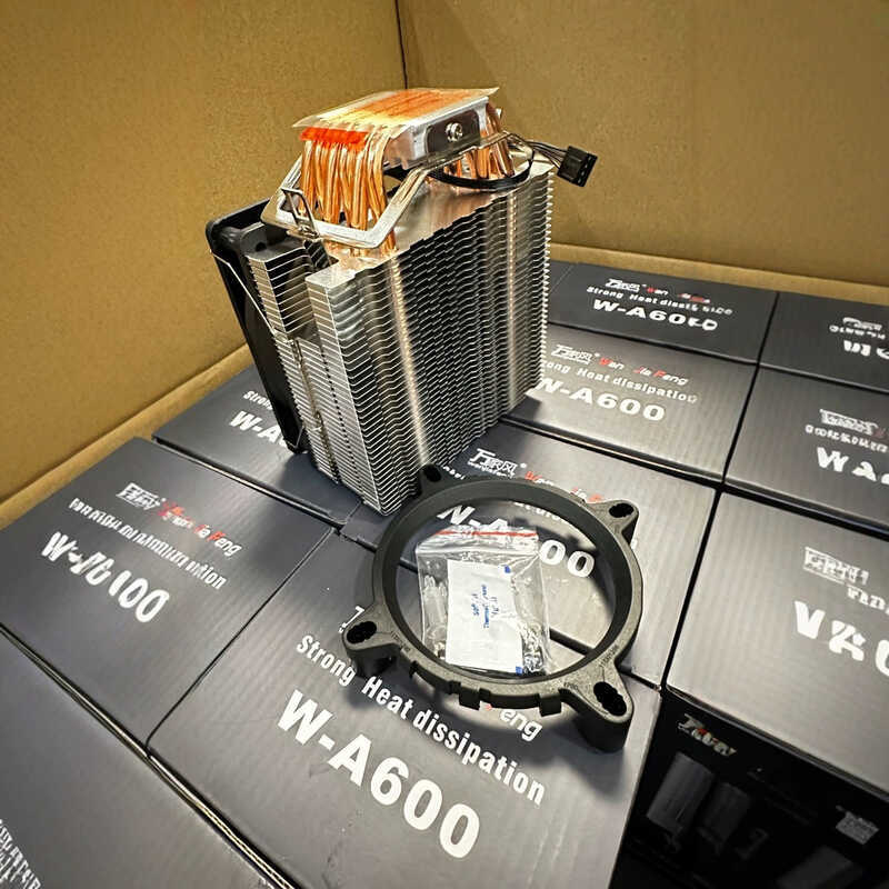 6 ท่อความร้อนหม้อน้ํา CPU 1151 775 Air Cooling เงียบ 115xAMD คอมพิวเตอร์เดสก์ท็อปพัดลม CPU i3i5i7