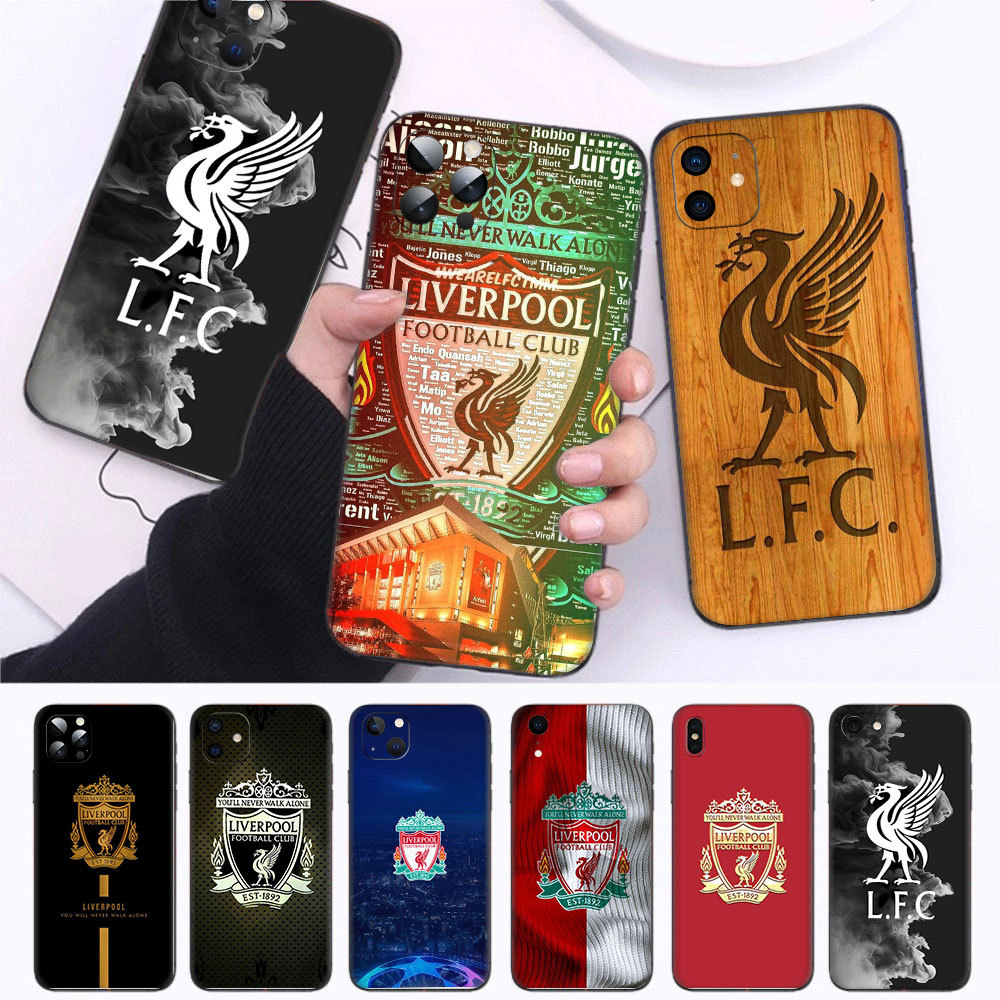 สําหรับiPhone 5 5s SE 6 6s Plus 7 8 Plus SE X XR XS Max 11 Pro 12 ความเข้ากันได้TPUเคสโทรศัพท์นุ่มฝาครอบป้องกันฟุตบอลClub Liverpool qo.11