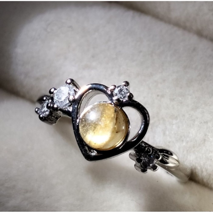 แหวนปรับ Rutilated Quartz