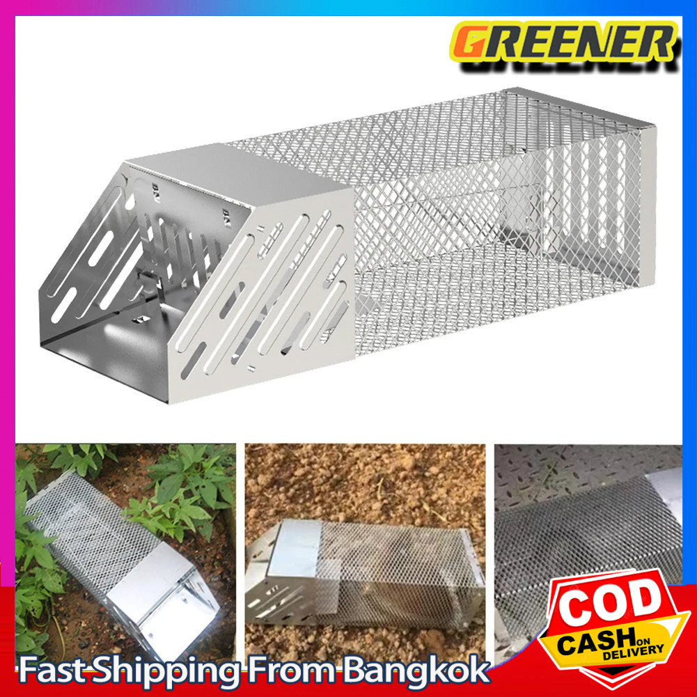 Greener (ขายดี)กรงดักหนู ดักต่อเนื่อง กรงดักหนูขนาดใหญ่ อัตโนมัติ กับดักหนู ที่ดักหนู ที่จับหนู แบบหนูไม่ต้องเจ็บตัว