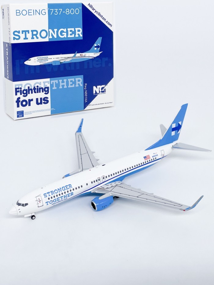 1: 400 Xtra Airlines B737-800 เครื่องบินโดยสาร N881XA เครื่องบินรุ่นโลหะผสม NG