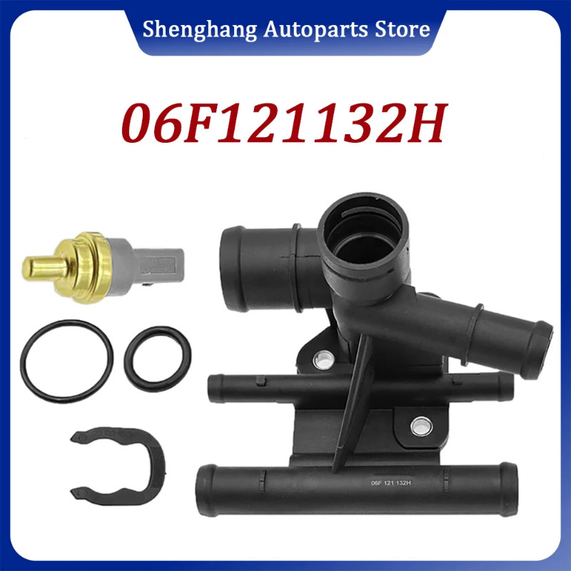 06F121132H Engine Coolant Hose Flange 06F121132D 06F121132E 06F121132F For Audi A3 TT VW Eos Golf R