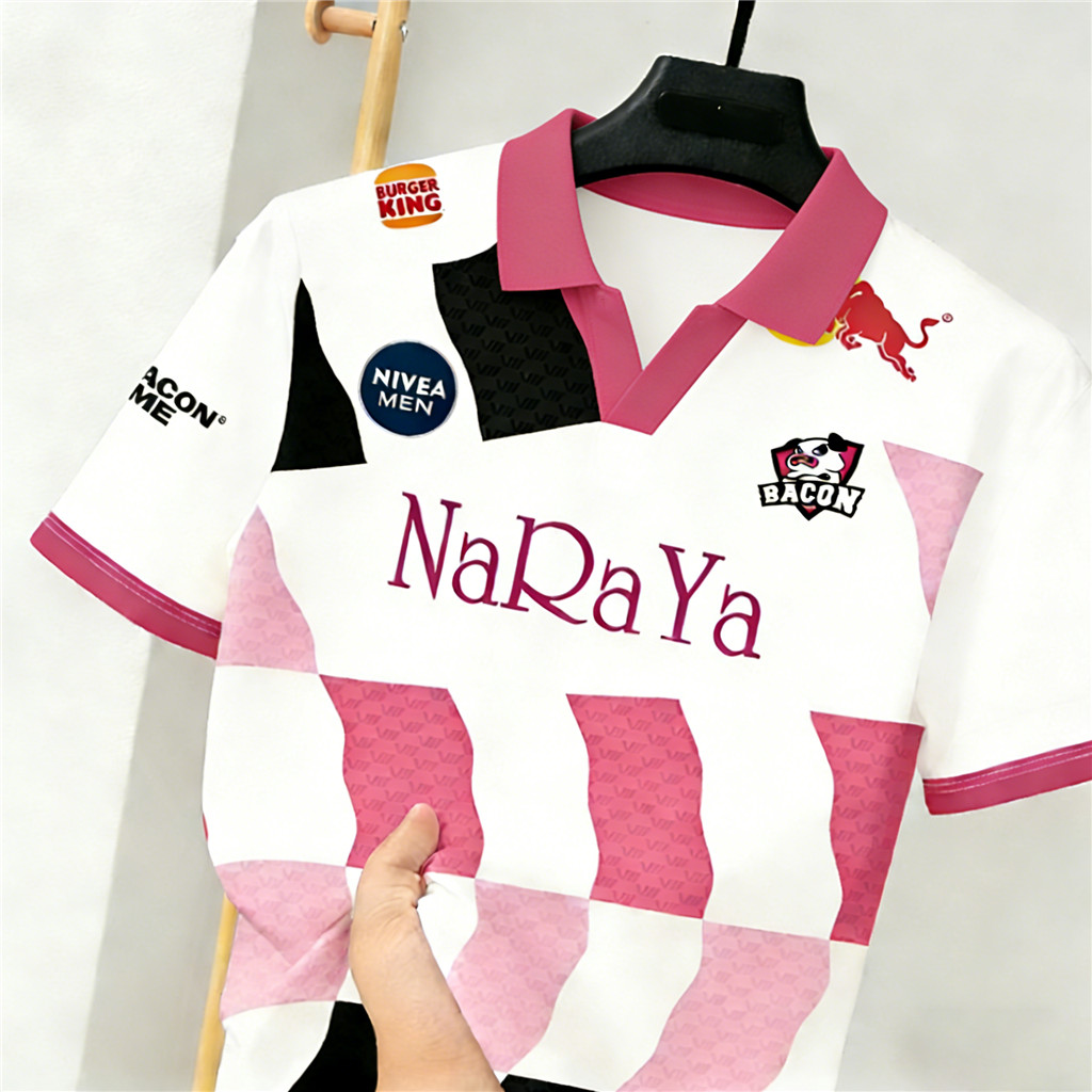 เสื้อกันหนาว Bacon Time RPL เสื้อเจอร์ซีย์แขนสั้นทีม Bacon Time