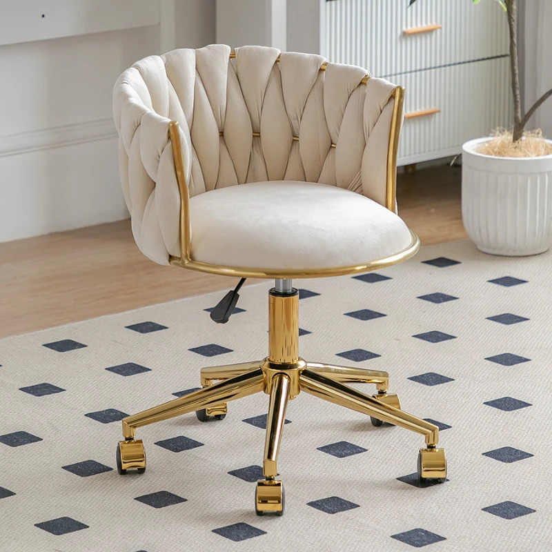 Desk Chair Furniture  Cosmetic Chair Bedroom Dressing Stool Household Fabrics Dressing Table  Golde