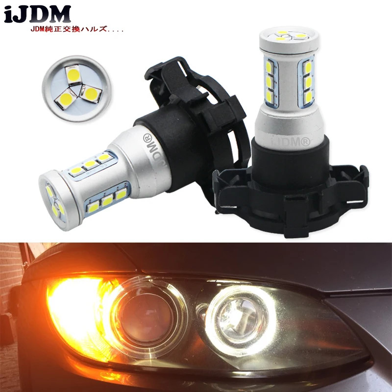 iJDM Canbus Error Free PY24W LED Bulbs For BMW E92/E93 3 F10/F07 5 Series E83/F25 X3 E70 X5 E71 X6