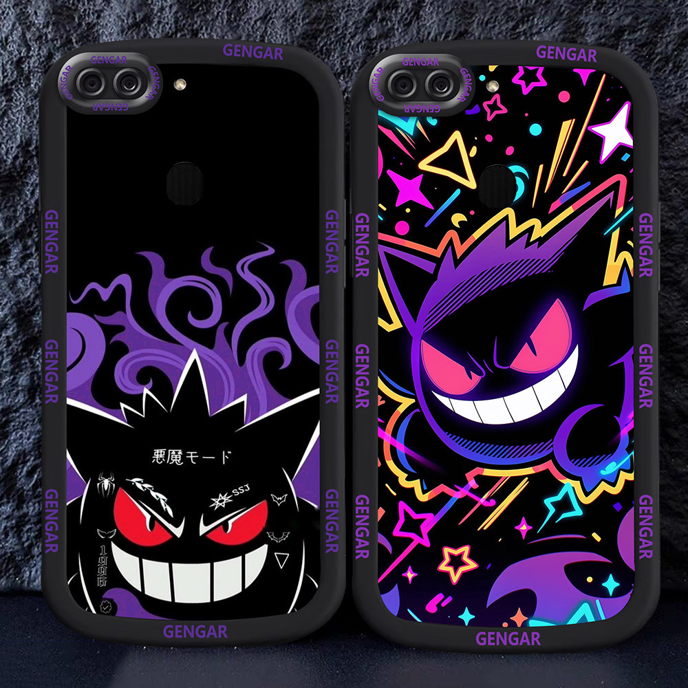 อ่อนนุ่มเคสโทรศัพท์หรับ OPPO A12 A5S A12S A11K A12E A7 M18 Pokemon Gengar