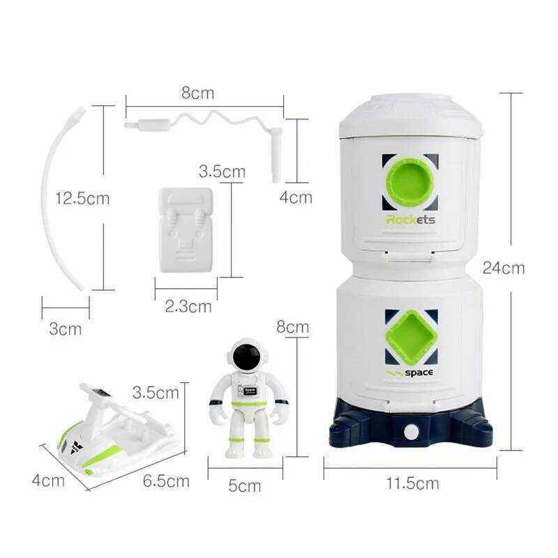 C Space Rocket Toy Astronaut Spaceship Toy Kids Early Eduion Toy Birthday Gift For Boys Girls