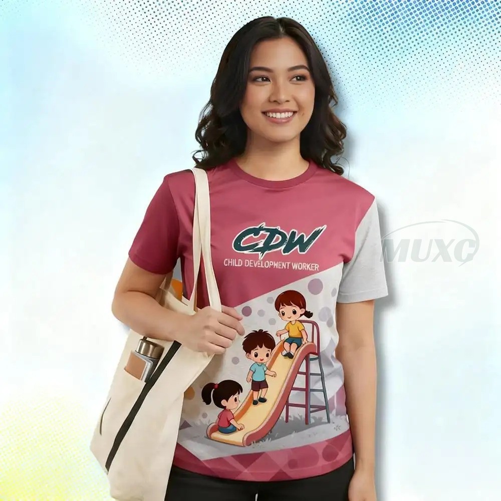 CDW ผู้หญิง T เสื้อรอบคอ, Full Sublimation แขนสั้น, Casual สบายทุกวันสวมใส่สุภาพสตรี Tee