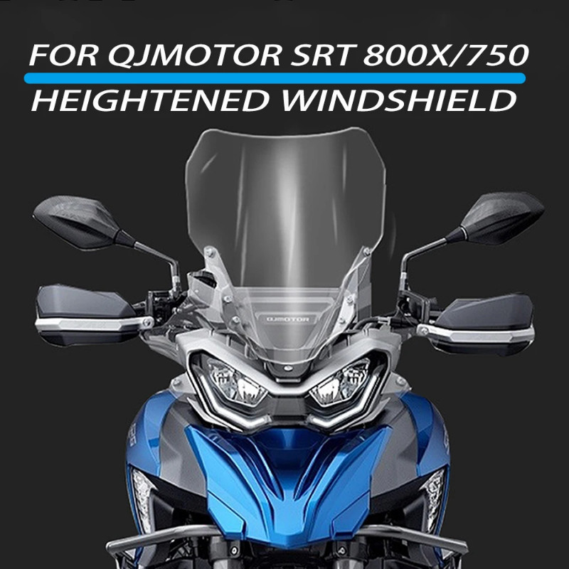 For QJMOTOR QJ SRT800 SRT750 QJ750-7A Windshield Motorcycle Heightened Windshield SRT 800X SRT 750X