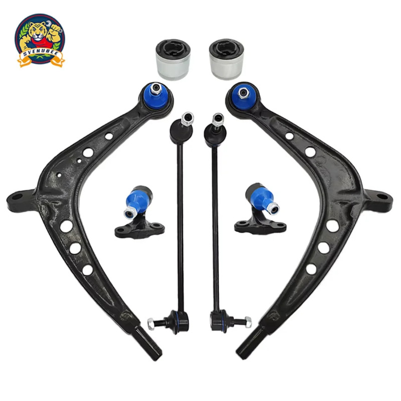 Svenubee 8Pcs Front Control Arm Kit Ball Joint Sway Bar Link Control Arm Bushing for BMW 325Xi 330X