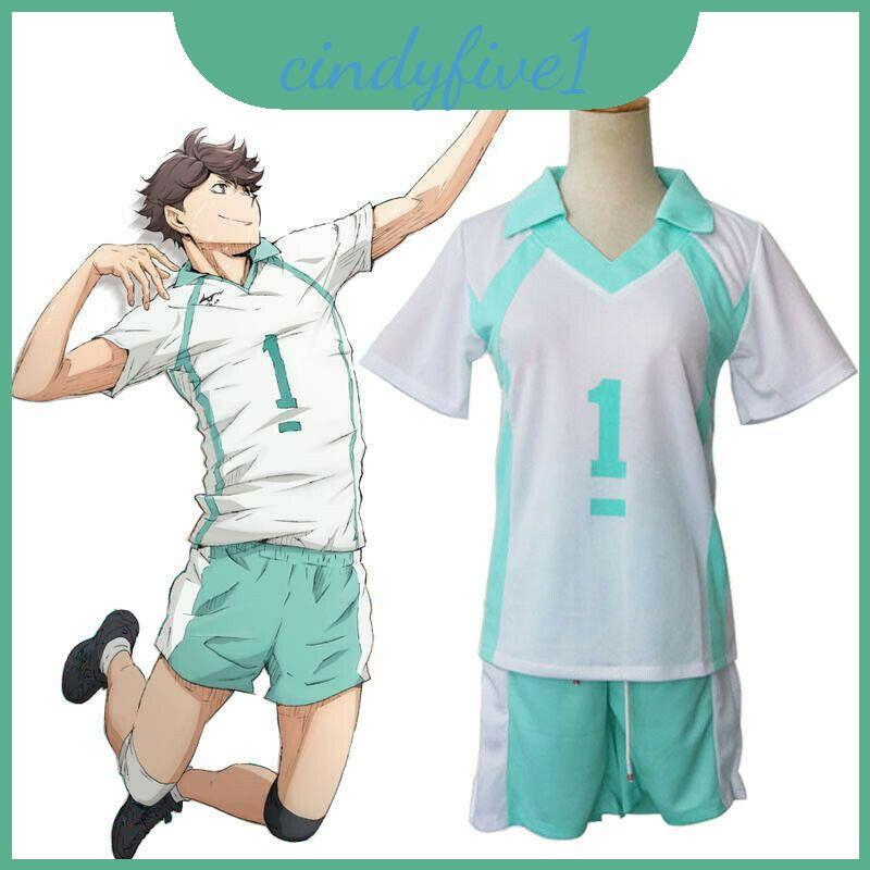 Johsai Aoba Haikyuu Oikawa Tooru No1 ชุดย์ชุดกีฬาระบายอากาศด้วย