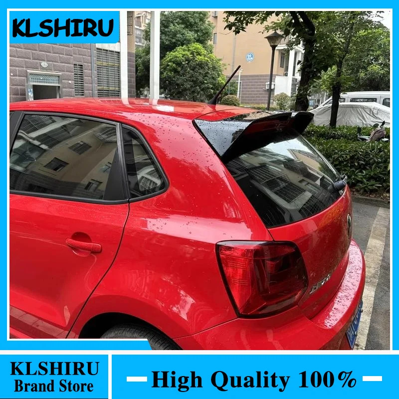 Oettinger Style Roof Spoiler For Volkswagen Polo MK5 6R 6C 2011-2018 High Quality ABS Rear Wing Roo