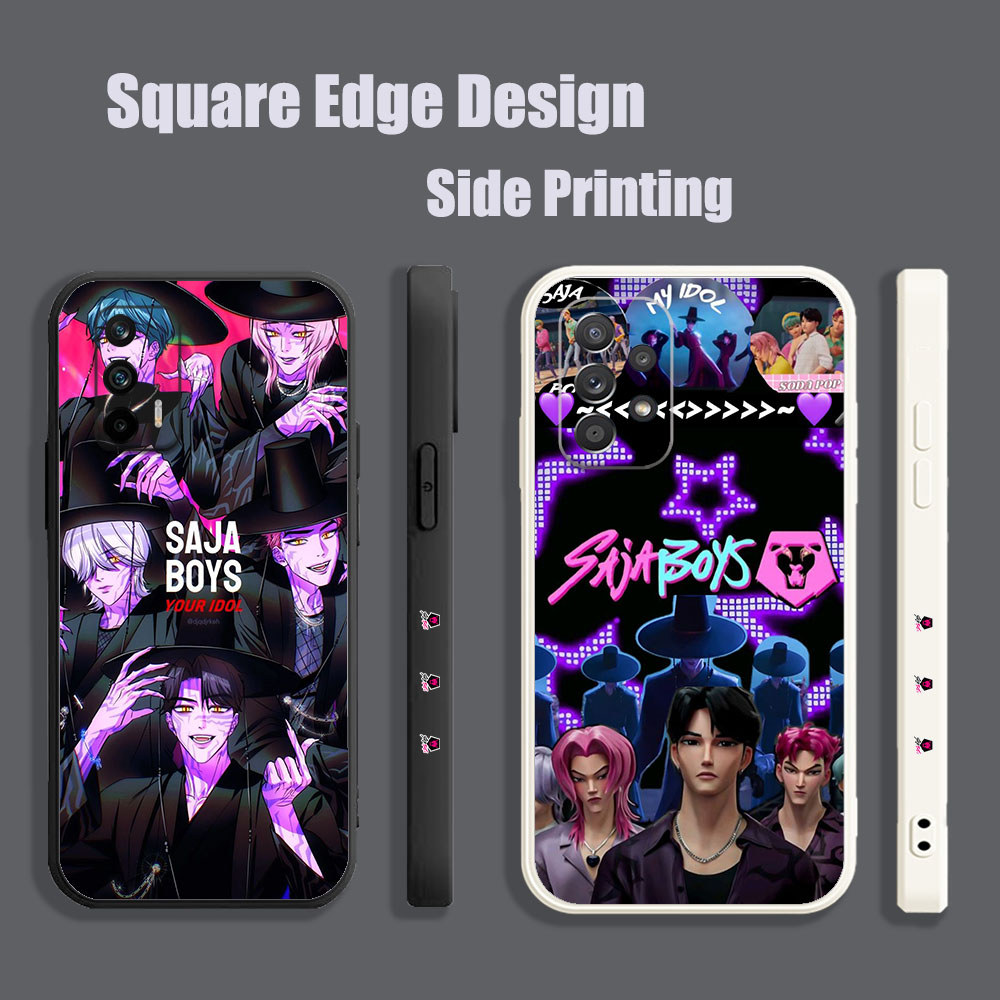 ปลอกสําหรับ OPPO A71 F9 Pro Reno6 Z Reno5 A94 A8 A31 2020 A1K A7X Saja Boys Kpop Demon Hunters ZDK26