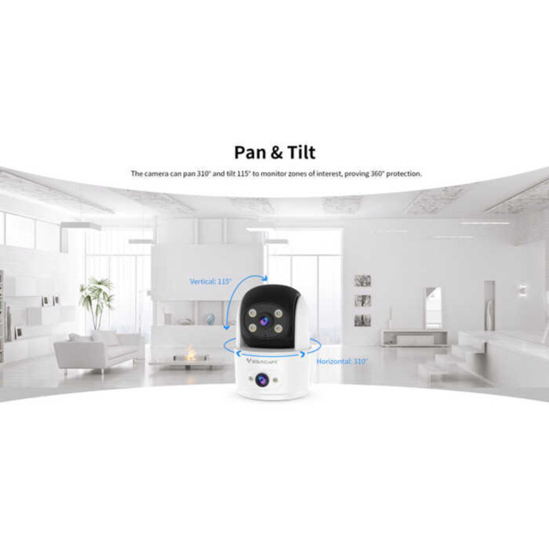 VStarcam CS996DR กล้องวงจรปิดในร่ม เลนส์คู่