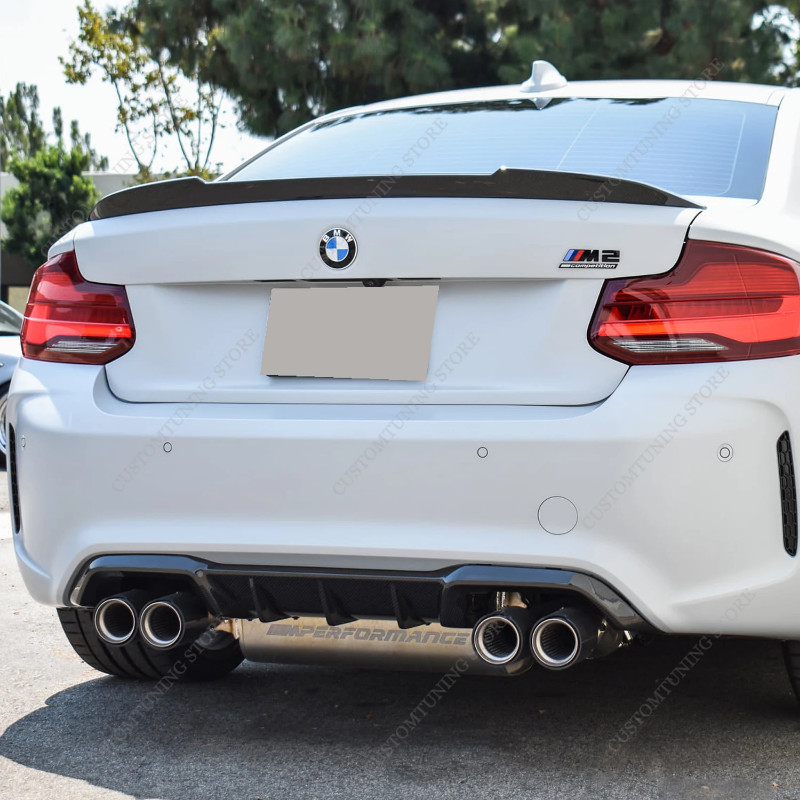 For BMW F22 F87 M2 CS Style Rear Spoiler 218d 220i 220d 228i 230i M235i M240i Coupe 2014-2021 Rear