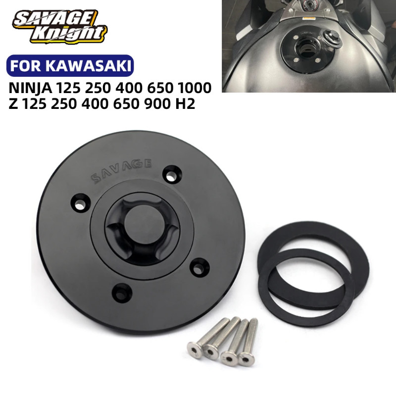 Gas Fuel Tank Cap For KAWASAKI Ninja 125 250 400 650 1000 Z125 Z250 Z400 Z650 Z900 ZH2 Versys 1000