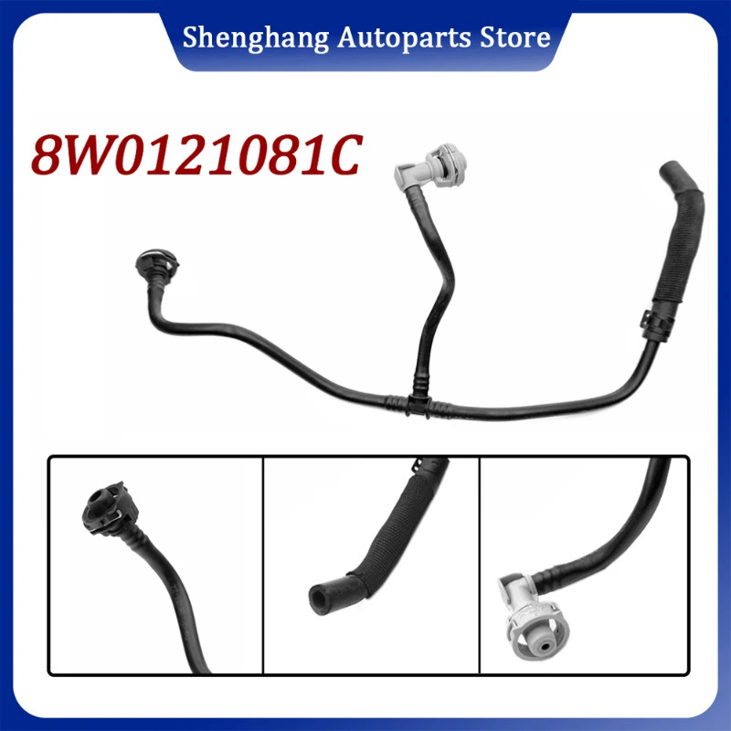 Engine Coolant Radiator Overflow Pipe For Audi A4 A5 S4 S5 2016 2017-2025 2.0L 8W0121081AN 8W012108