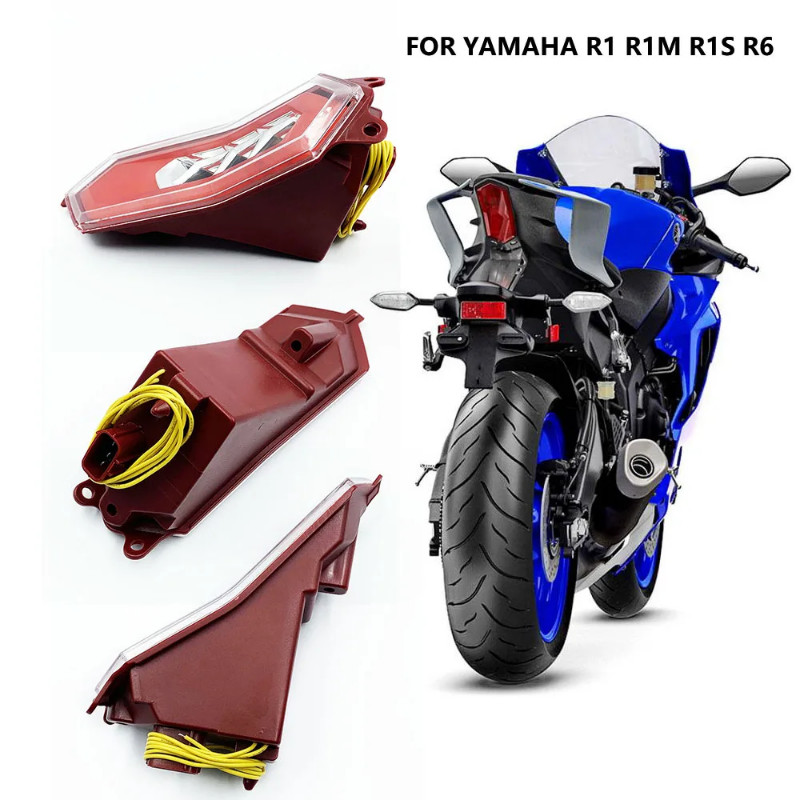 E-Mark Led Integrated Taillight Tail Brake Turn Signals Light For YAMAHA YZF R1 R1M R1S 2015 2016 2