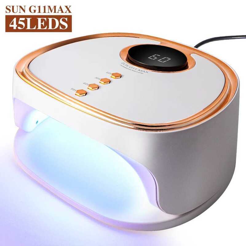 C 45Leds Gel Nail Lamp Nail Dryer LED Light For Manicure Gel Polish-4 Timers Professional Nails Gel