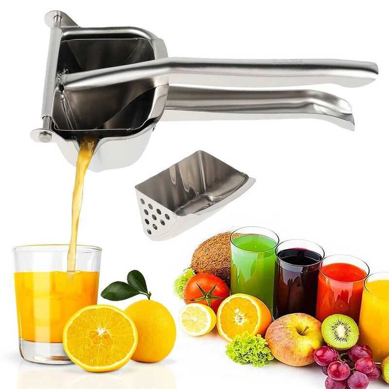 C NEW 304 Stainless Steel Lemon Squeezer Citrus Juicer Hand Press Heavy Duty Manual Squeezer Lime S