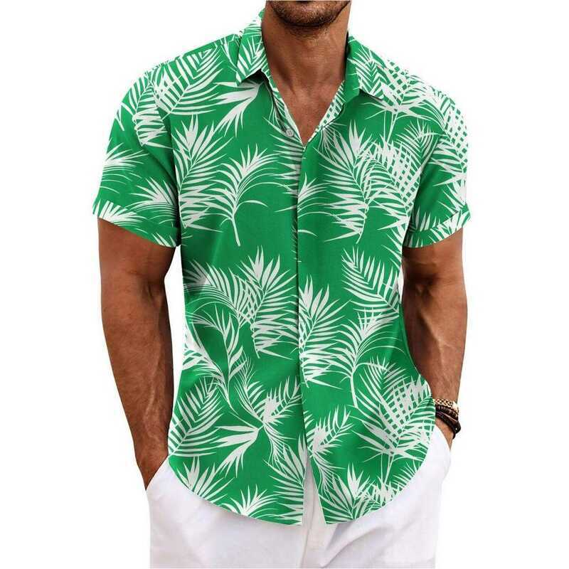 C COOFANDY Men's En Shirts Short Sleeve Casual Shirts Button Down Shirt For Men Beach Summer Weddin