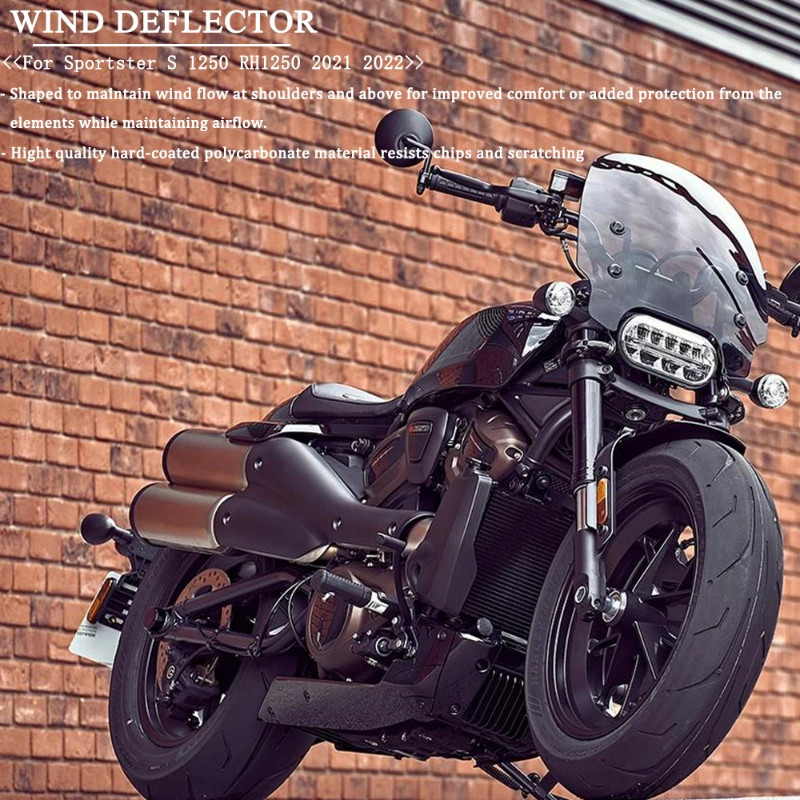 New Windshield WindScreen For Sportster S 1250 Sportster 1250 S RH 1250 2021 2022 2023 Quick-Releas