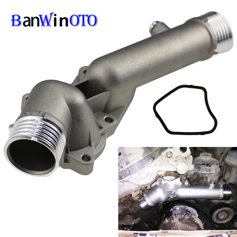 Thermostat Housing Coolant Outlet Water Neck Flange For BMW 5 7 E38 E39 520 528i 11531740478 Upgrad