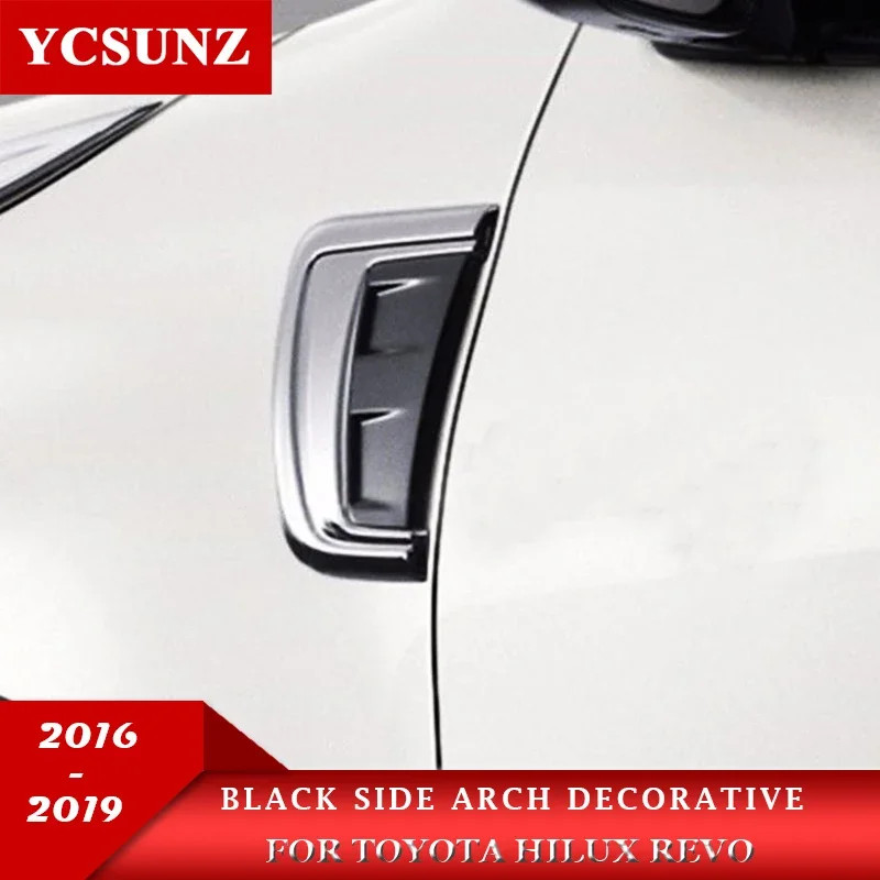 ABS Side Arch Trim Decorative For Toyota Fortuner SW4 2016 2017 2018 2019 2020 2021 2022 Car exteri