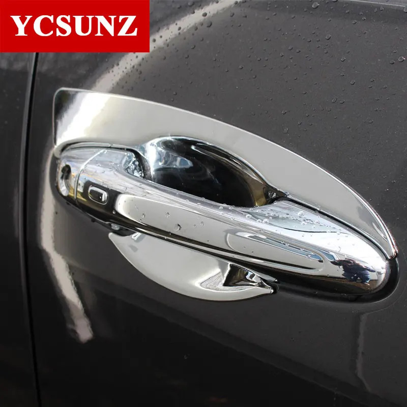 ABS Door Handle Insert Bowl Cover For Toyota Fortuner Hilux Sw4 2016 2017 2018 2019 2020 2021 Car A