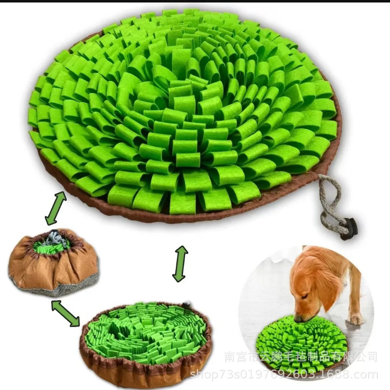 New Pet Sniffing Pad Flower-shaped Slow Food Pad Olfactory Training Educational Mat Pet Toy Dog Sni
