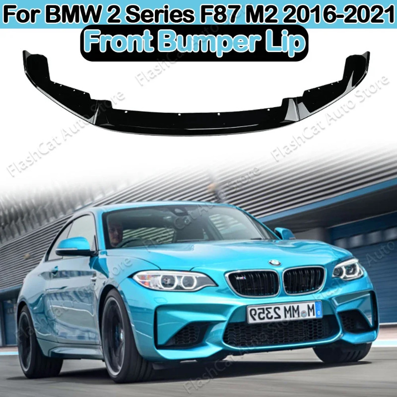 For BMW F87 M2 CS Coupe 2016-2021 Front Bumper Lip Body Kit Spoiler Splitter Bumper Canard Lip Spli