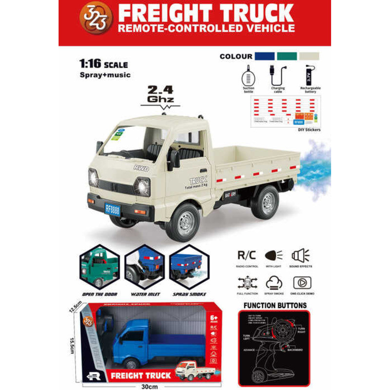 C Jdd[Available Now][Fast Dey] WPL 1:16 2.4G RC Car Acousto-Optic Remote Control Car Simulation Dou