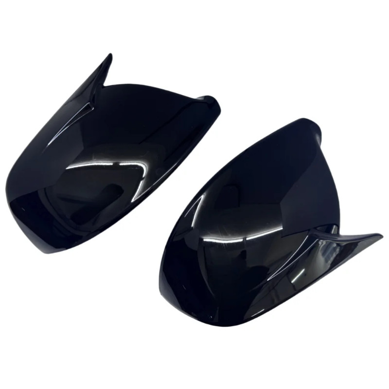 Glossy Black/Crabon Fiber Look Car Side Rearview Mirror Cover For Audi Q5 SQ5 8R 2009-2017 Q7 4L Fa