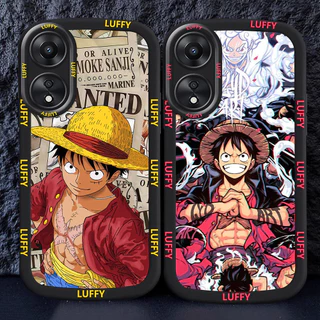 อ่อนนุ่มเคสโทรศัพท์หรับ OPPO A18 A38 A17 A78 A58 5G M19 One Piece Luffy