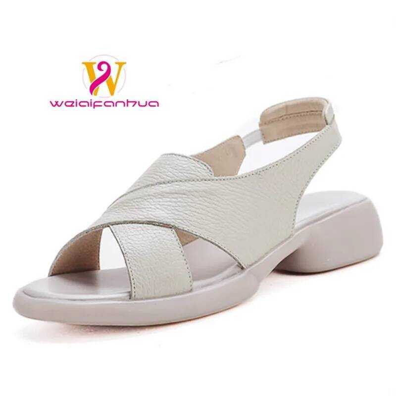 C Sandals For Women - 2026 New Design - Top-Grain Cowhide Women's Thick-Soled Sandals Ury Sandals W