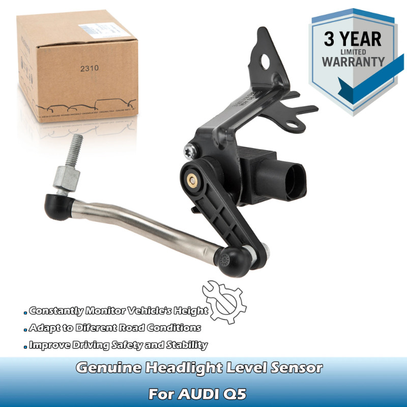 Genuine OEM Front Left Side Headlight Level Sensor 8R0941285E,8R0941285G For AUDI Q5 2.0/3.0/3.2 20