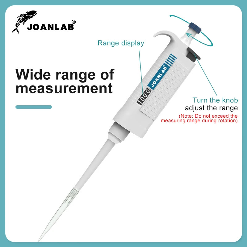 JOANLAB Laboratory Pipette Autoclavable Digital Adjustable Micropipette Lab Equipment With Pipette