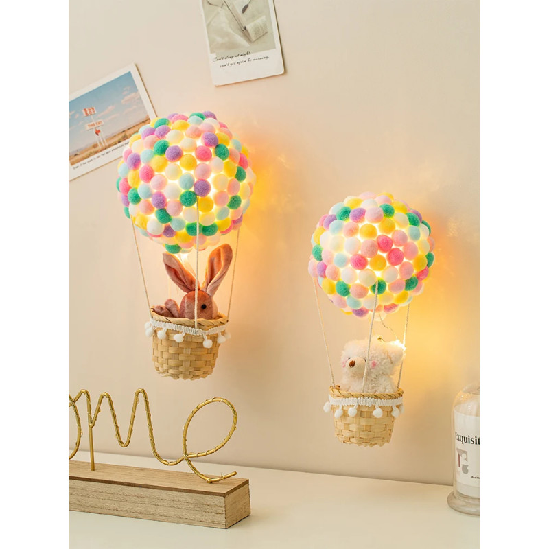 Cartoon Cute Creative Decoration Home Bedroom Girl's Room Decoration Handmade DIY Hot Air Balloon S